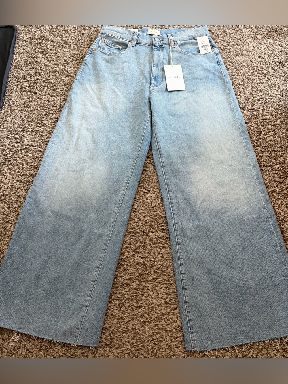DL1961 Hepburn High-Rise Wide Leg Light Blue Jeans size 29 NWT